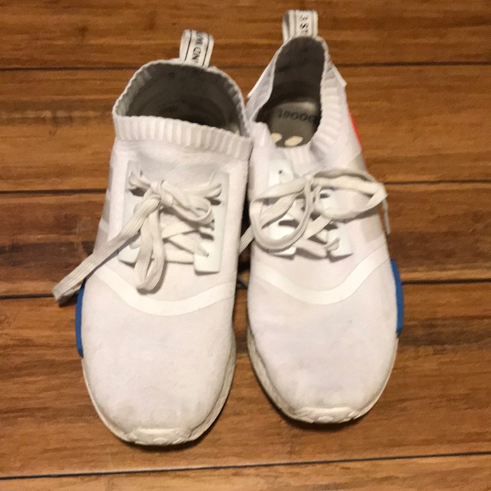 NMD VINTAGE WHITES! Going for $575 on GOAT!